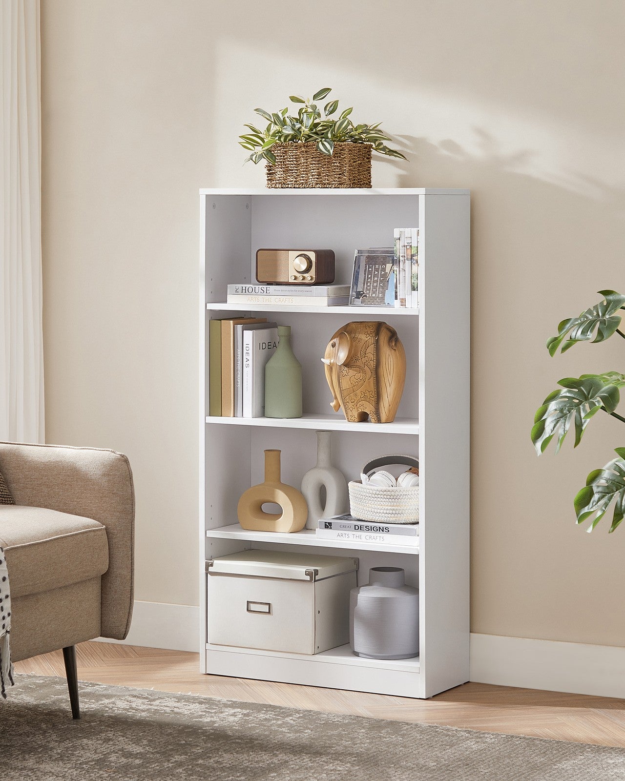 Children's Storage Shelf - Wood - White