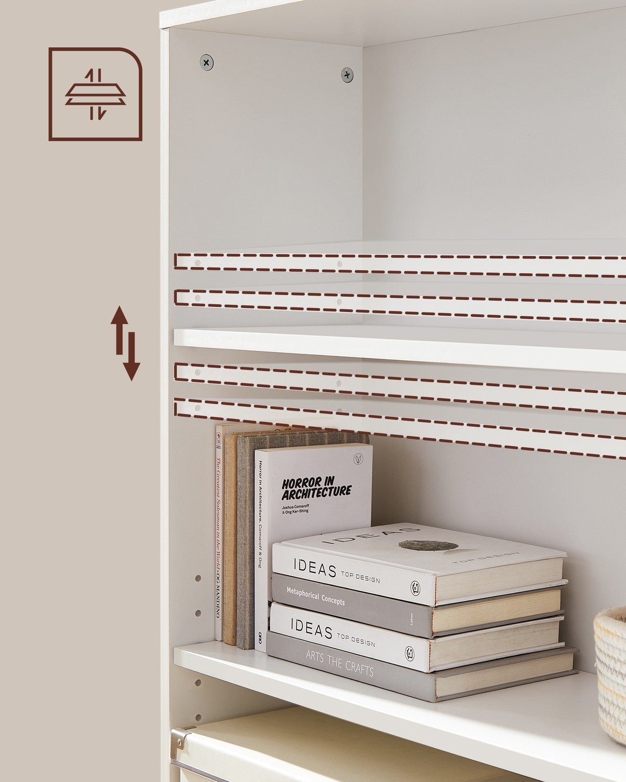 Children's Storage Shelf - Wood - White