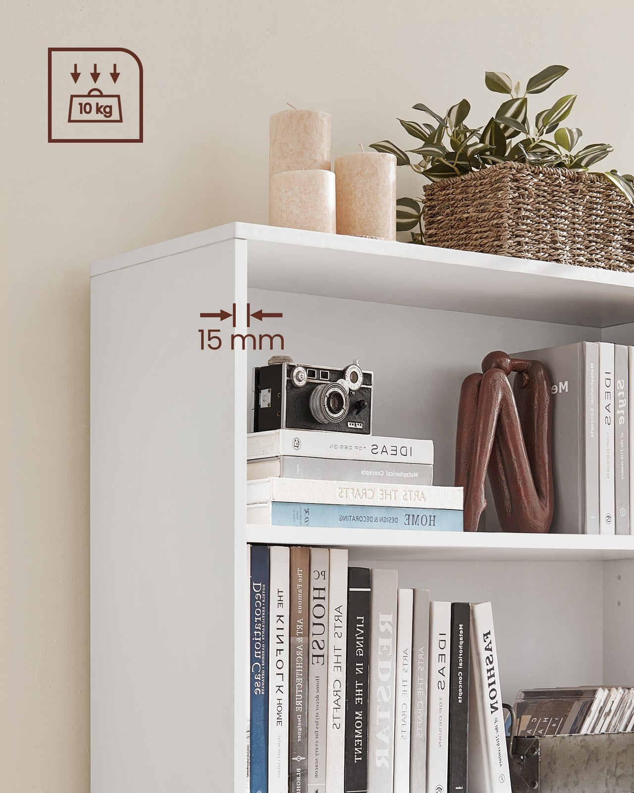 Children's Storage Shelf - Wood - White
