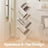 Bookshelf - Wood - Rustic Brown - 9-Tier Corner Design for Books