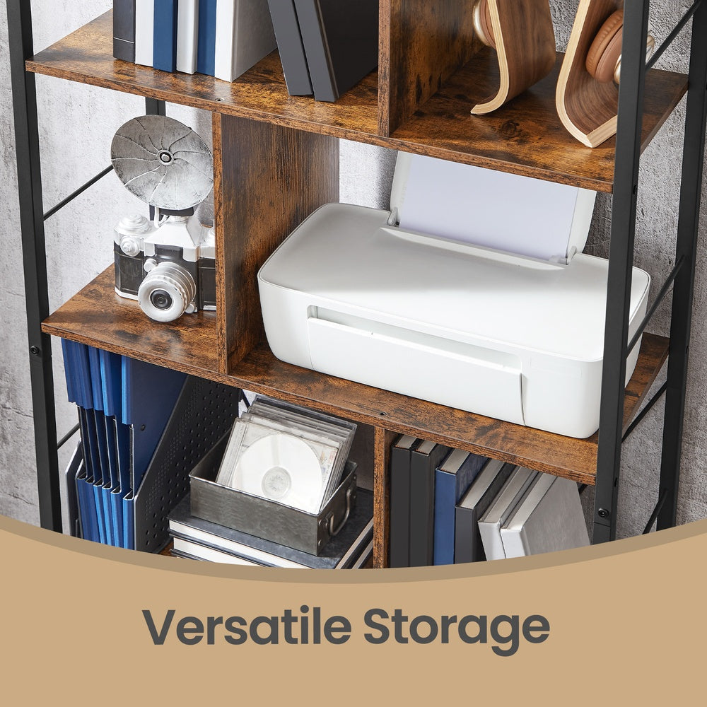 Bookshelf - 5 Tier - Steel - Open Compartments