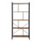 5-Tier Bookshelf - Engineered Wood - Rustic Brown - Floor Standing Design for Home Office