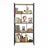 5-Tier Bookshelf - Engineered Wood - Rustic Brown - Floor Standing Design for Home Office