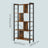 5-Tier Bookshelf - Engineered Wood - Rustic Brown - Floor Standing Design for Home Office