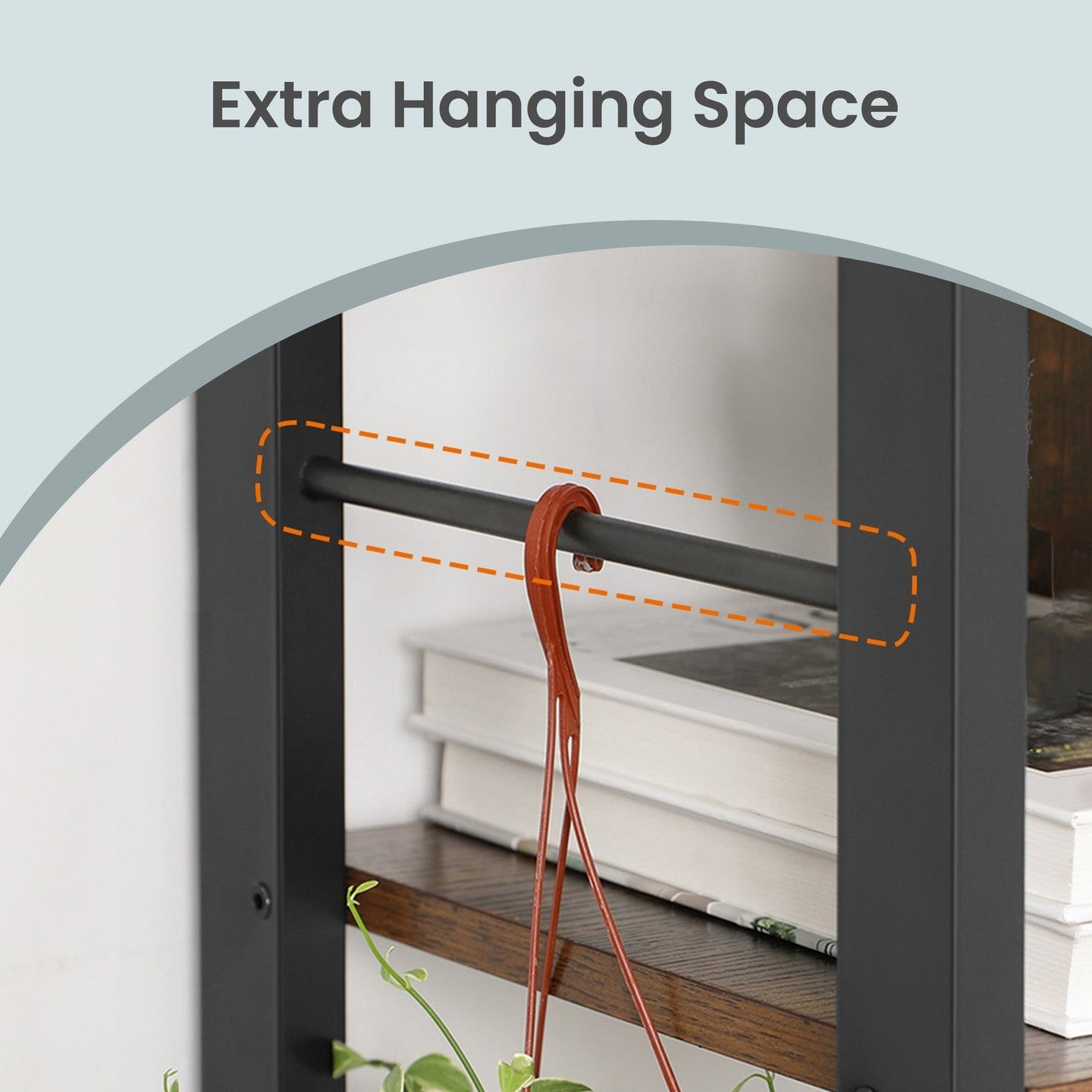 5-Tier Bookshelf - Engineered Wood - Rustic Brown - Floor Standing Design for Home Office