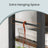 5-Tier Bookshelf - Engineered Wood - Rustic Brown - Floor Standing Design for Home Office