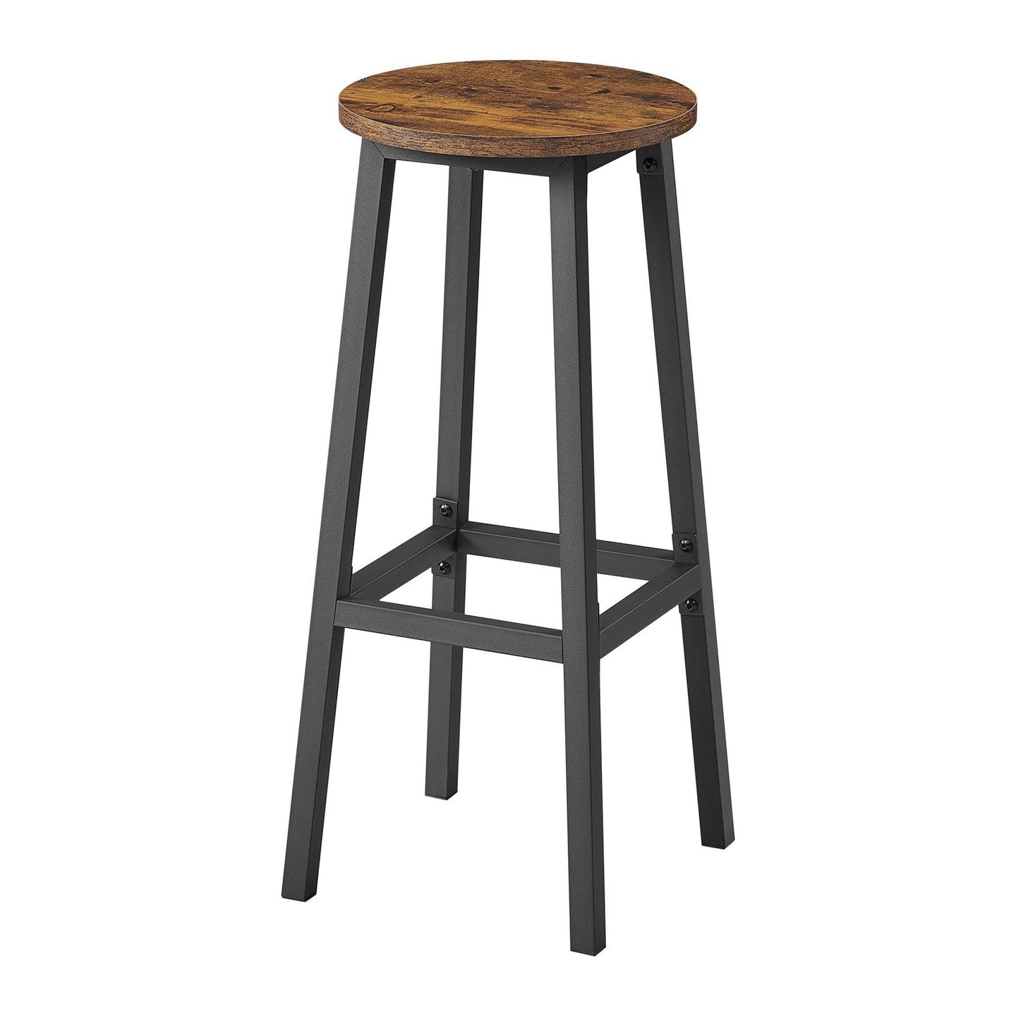 Bar Stools Set of 2 - 74cm - Metal Frame - Footrest