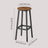 Bar Stools Set of 2 - 74cm - Metal Frame - Footrest