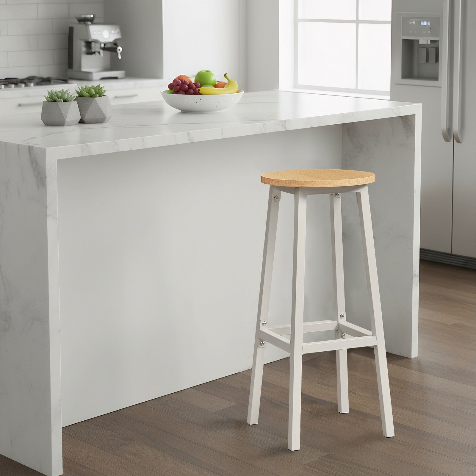 Bar Stools - 74 cm - Metal Frame - Footrest