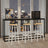 Bar Stools - 74 cm - Metal Frame - Footrest