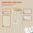 Bar Stools - 74 cm - Metal Frame - Footrest