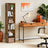 Bookshelf - Wood - Natural Finish - 6 Adjustable Shelves for Home Office and Children's Storage