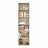 Bookshelf - Particleboard - Beige - with 6 Tiers