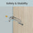 Bookshelf - Particleboard - Beige - with 6 Tiers