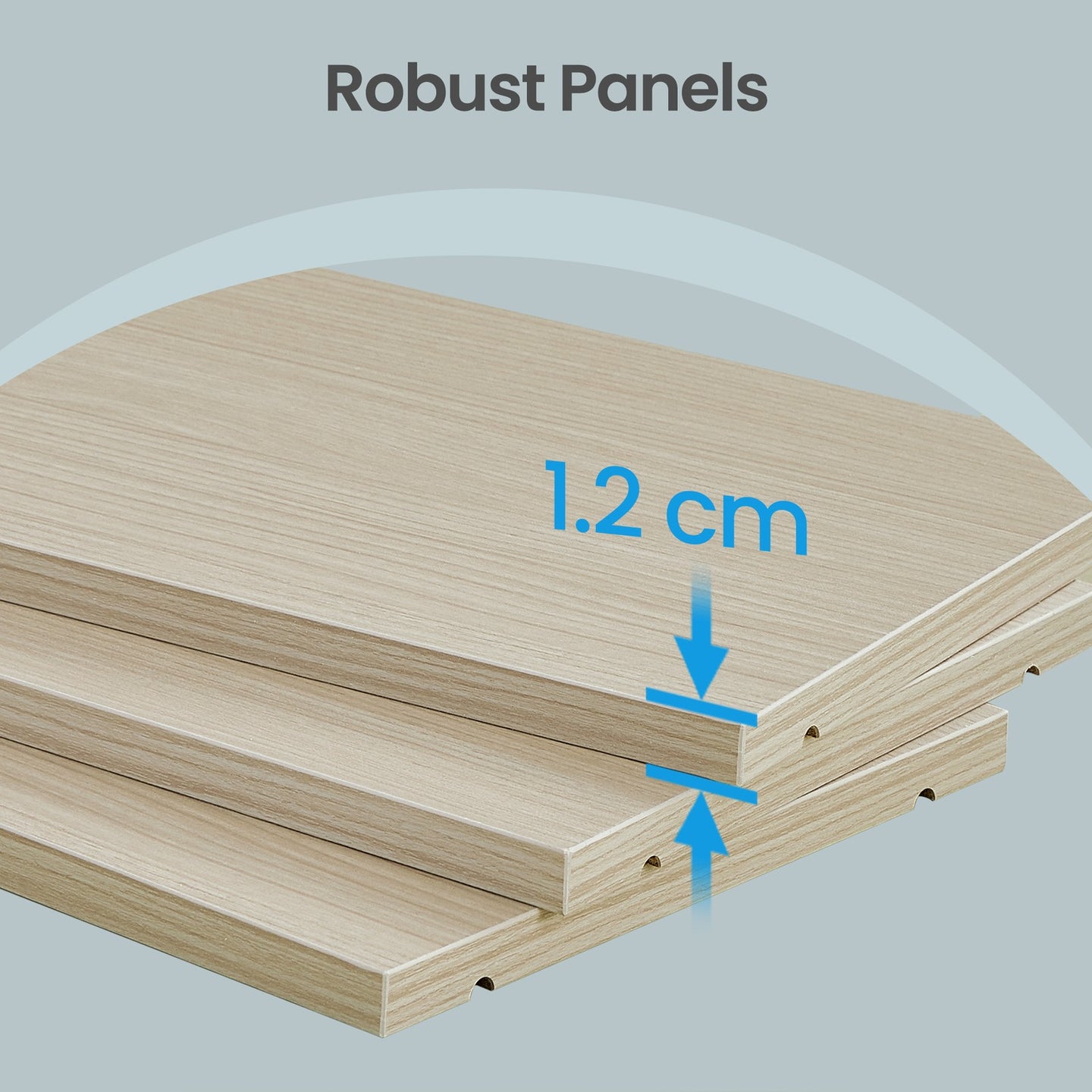Bookshelf - Particleboard - Beige - with 6 Tiers
