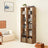 10-Cube Shelving Unit - Engineered Wood - Rustic Brown - Multifunctional Room Divider