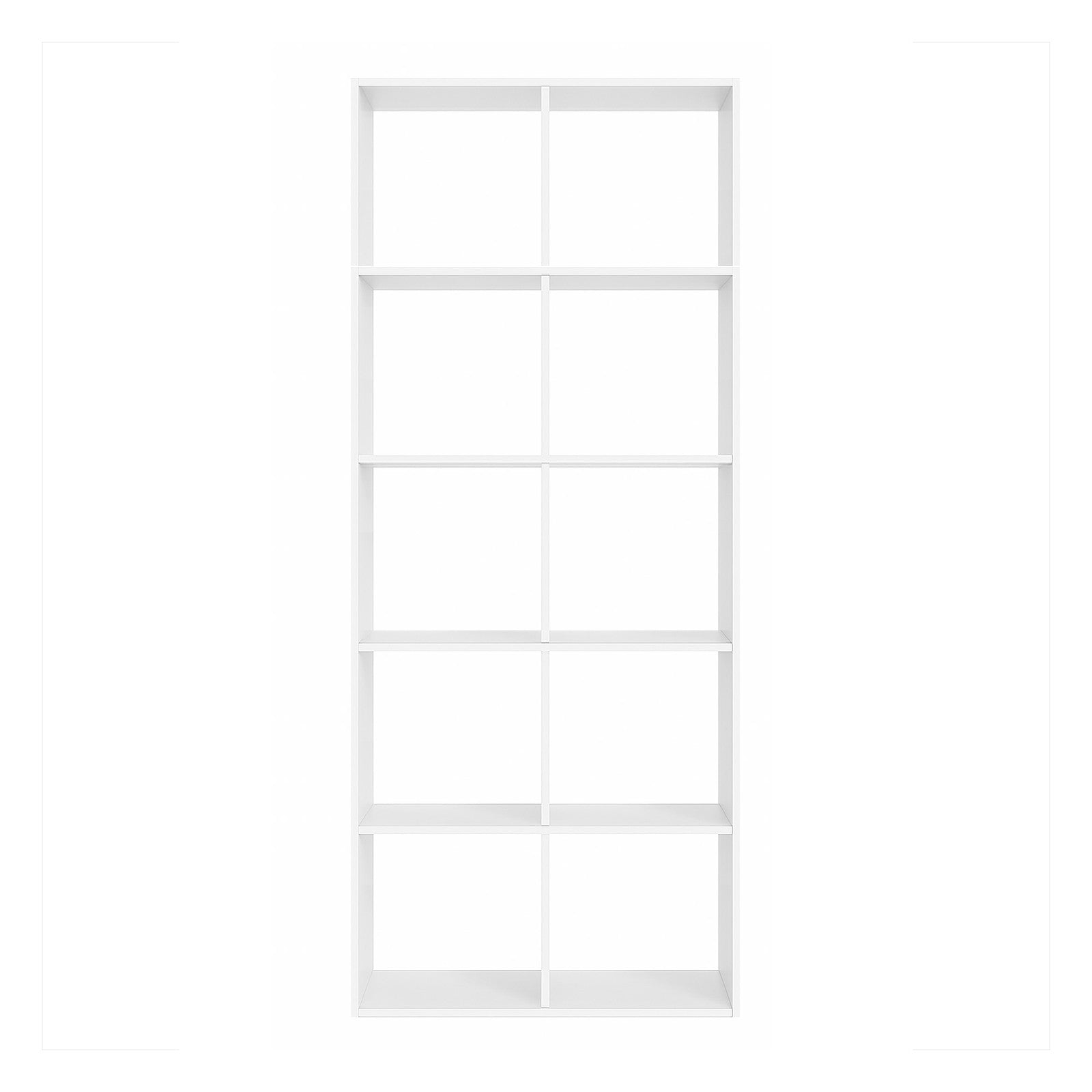 10-Cube Shelving Unit - Wood - Rustic Brown