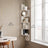 5-Tier Floating Corner Shelf - 20L - Particle Board - Zigzag Design