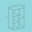 Kids Bookcase - Wood - Oak - 5-Cube Design with Floor Standing Storage