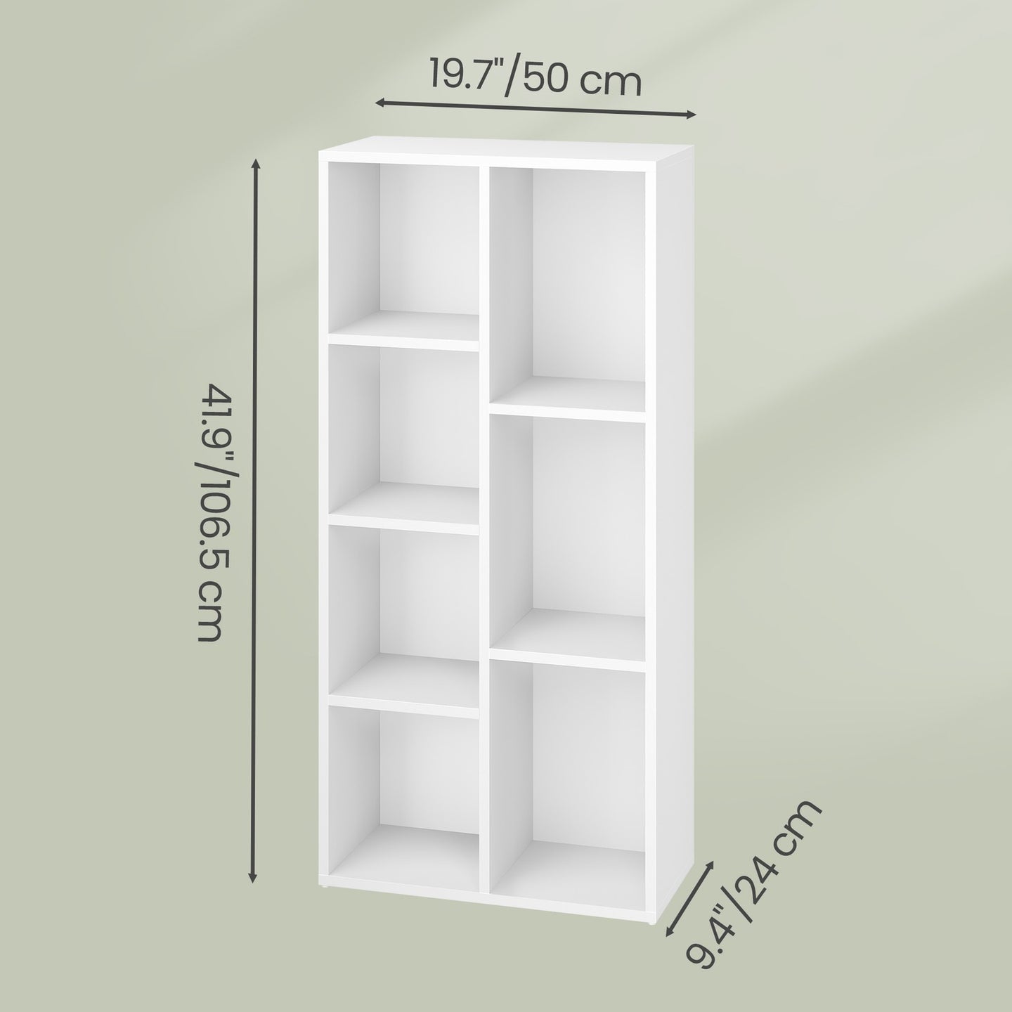 Children’s Bookcase - Melamine-Covered Wood - White
