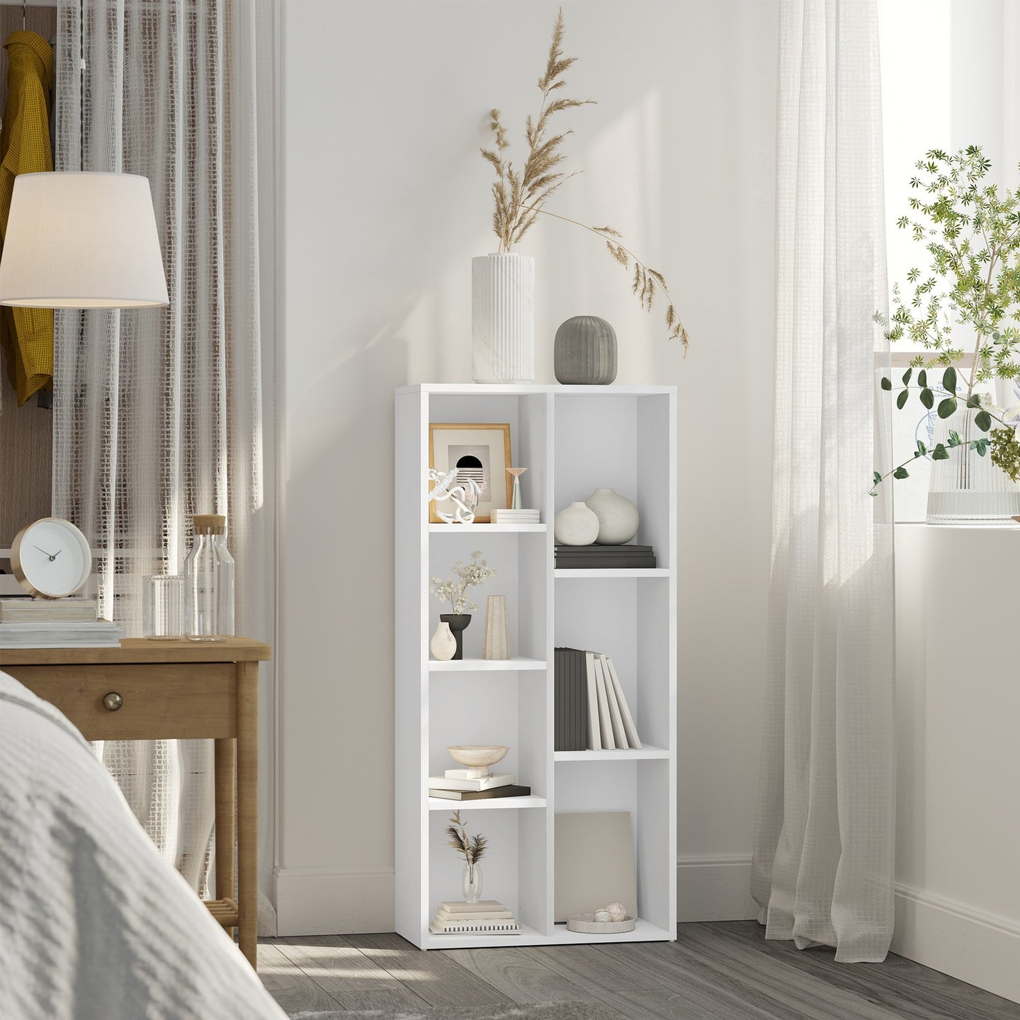 Children’s Bookcase - Melamine-Covered Wood - White