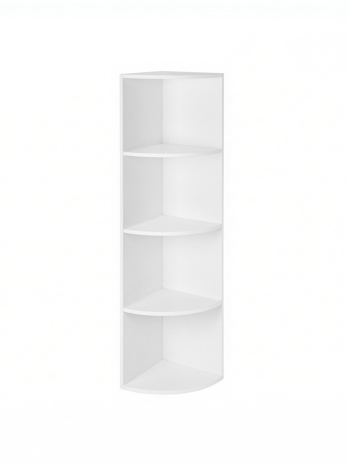 Corner Shelf - 4-Tier - Particleboard with Melamine Veneer - Freestanding