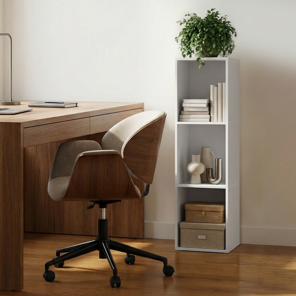 Storage Shelf - 30L - Particleboard - 3-Tier Open Compartments