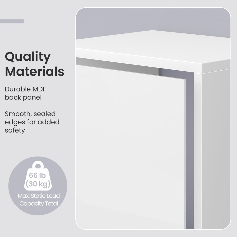 Storage Shelf - 30L - Particleboard - 3-Tier Open Compartments