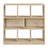 8 Compartment Bookshelf, Storage Unit - Wood - Oak