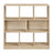 8 Compartment Bookshelf, Storage Unit - Wood - Oak