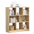 8 Compartment Bookshelf, Storage Unit - Wood - Oak