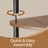 5-Tier Corner Shelf - Wood - Rustic Brown - Quick Toolless Assembly