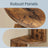 5-Tier Wall Shelf - 30L - Particleboard - RGB LED Lights