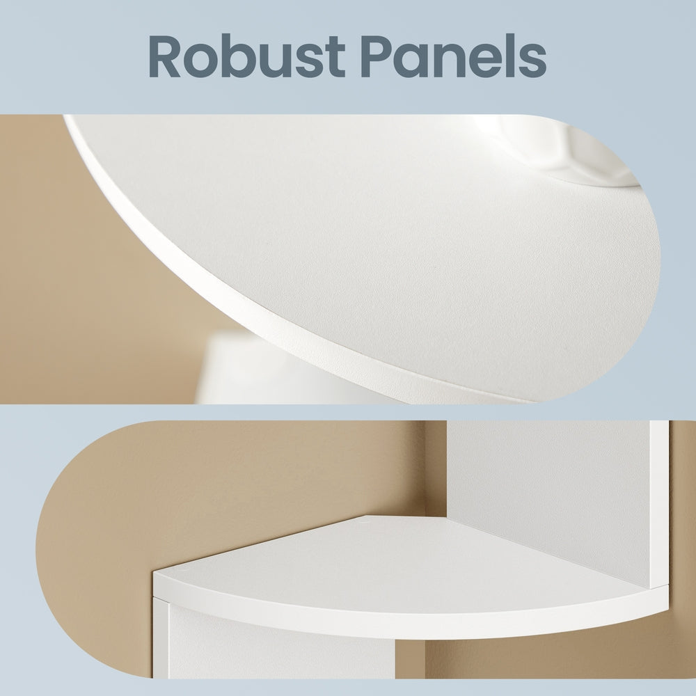 5-Tier Wall Shelf - 49.6"H - Particleboard - Wall Mounted