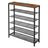 6-Tier Shoe Rack - 30L - Particleboard - Mesh Shelves