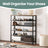 6-Tier Shoe Rack - 30L - Particleboard - Mesh Shelves