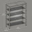 5-Tier Shoe Rack - Steel - Rustic Brown - Freestanding with Storage Shelves and Top