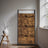 Shoe Storage Cabinet - Wood - Rustic Brown and Black - Adjustable and Removable Dividers