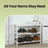 3-Tier Shoe Rack - Bamboo - White - Ideal for Entryway and Bathroom