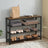 4-Tier Shoe Organizer - Wood - Rustic Brown and Black