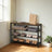 4-Tier Shoe Organizer - Wood - Rustic Brown and Black