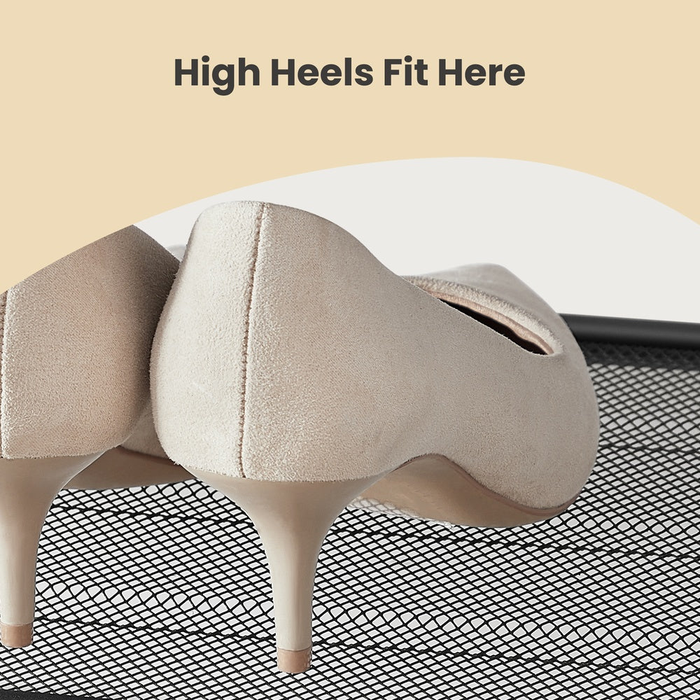 5-Tier Shoe Rack - 30L - Particleboard - Mesh Shelves