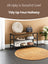 Shoe Bench - Metal - Rustic Brown - Entryway Storage with Seat and 2 Mesh Shelves