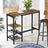 Dining Table - 110L - Particleboard - Wine Glass Holder