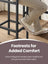 Bar Table Set - Includes 2 Bar Stools - Wood - Rustic Brown and Black