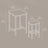 Bar Table Set - Includes 2 Bar Stools - Wood - Rustic Brown and Black