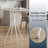 Round Bistro Table - 60L - Metal Frame - X-Shaped Legs