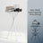 Round Bistro Table - 60L - Metal Frame - X-Shaped Legs
