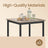 Bar Table - Steel - Black - 60 x 60 x 92 cm