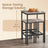 Bar Table - Steel - Black - 60 x 60 x 92 cm